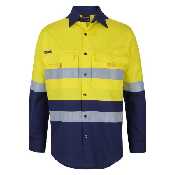 Mens Hi Vis (D+N) Ripstop Long Sleeve Fishing Shirt Thumbnail