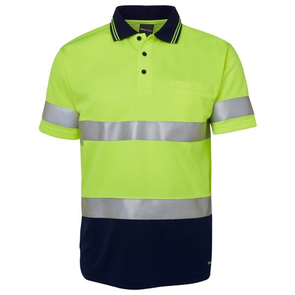 Mens Hi Vis Short Sleeve (D+N) Trad Polo Thumbnail
