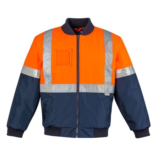 Mens HI Vis Quilted Flying Jacket Thumbnail