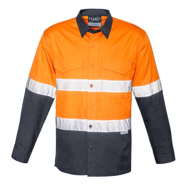 Mens Rugged Cooling Taped Hi Vis Spliced Shirt Thumbnail