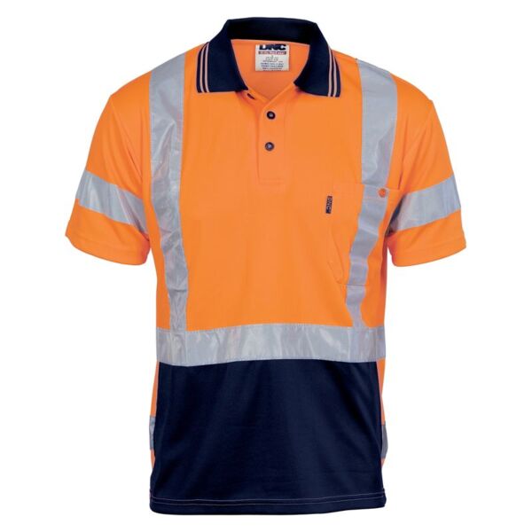 Hi Vis Cool Breathe Polo Shirt with Cross Back Thumbnail