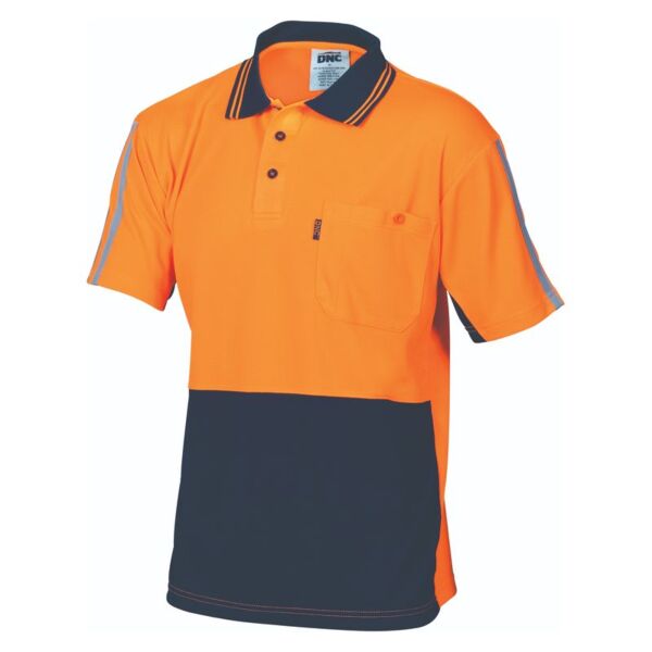 Hi Vis Cool Breathe Stripe Polo Thumbnail