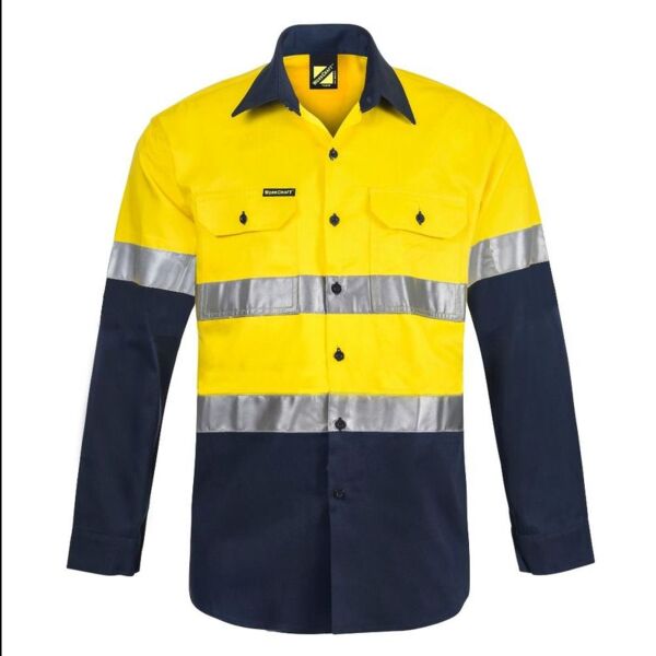 Mens Two Tone Long Sleeve Shirt With CSR Tape Thumbnail