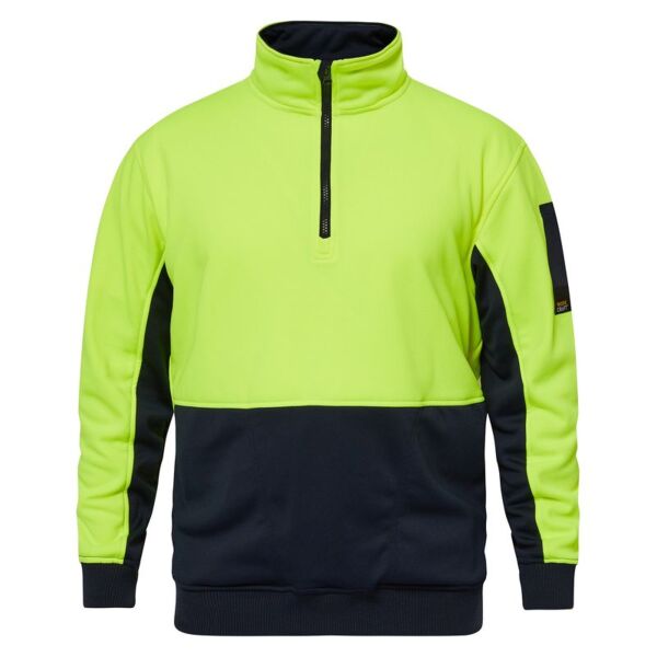 Mens Crest Hi Vis Two Tone 1/2 Zip Pullover Thumbnail
