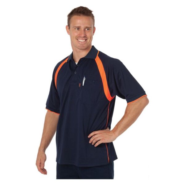 Mens Coolbreathe Contrast Short Sleeve Polo Thumbnail